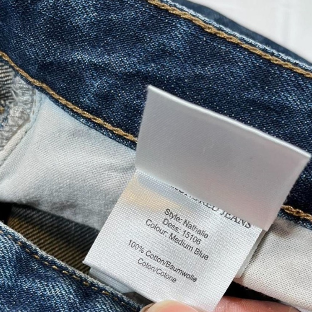Won Hundred Jeans Nathalie Cropped Relaxed Straight Leg Size 29 - Picture 5 of 9